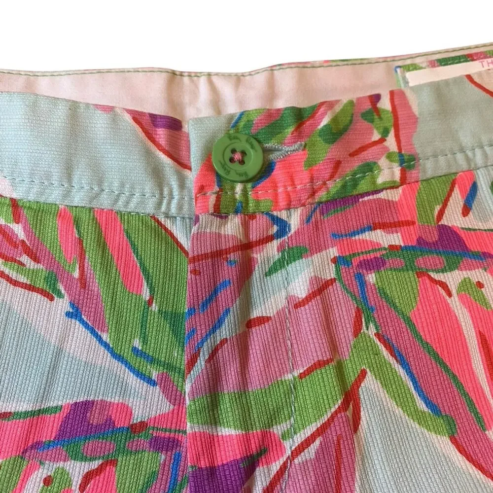 Lilly Pulitzer Buttercup In The Vias Shorts Size 0 Scalloped Edge 5" Inseam - Picture 3 of 13